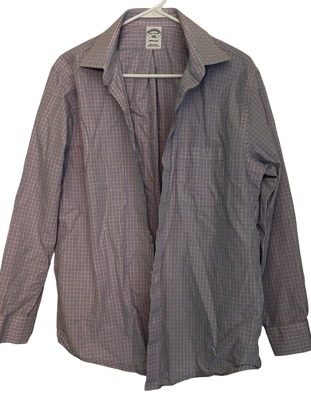 Brooks Brothers Pink & Blue Microcheck Button-Down Shirt